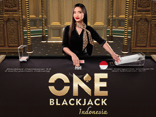 Indonesian ONE Blackjack game screenshot